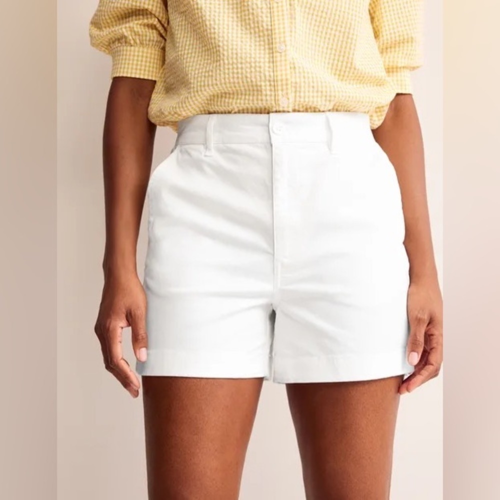 NWT BODEN Barnsbury Chino Short in White size 14 Inseam 6”